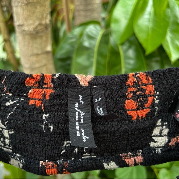 Out From Under Urban Outfitters black floral bra top that ties. - Picture 3 of 4